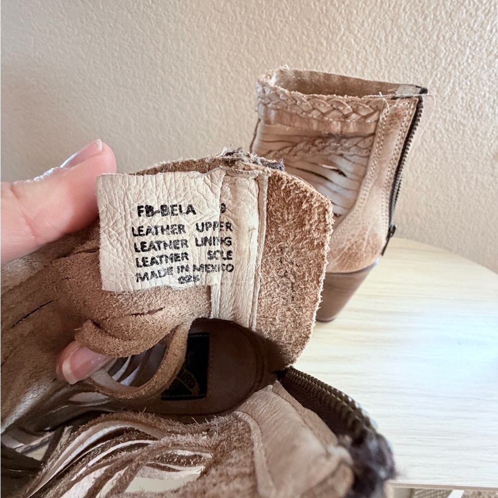 Freebird Braided Tan Women's Ankle Boots - Picture 3 of 6